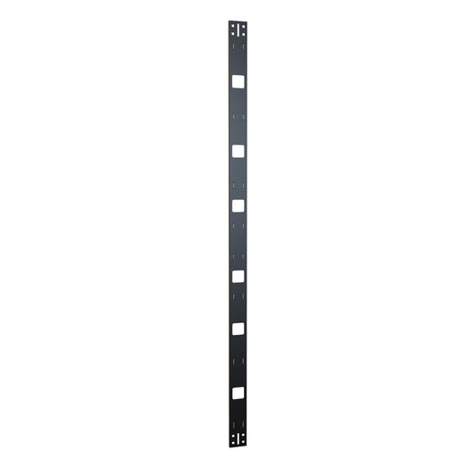 Hammond VCT70 40U Vertical Cable Tray, 16-Gauge Steel, Black, 70.00" H x 3.00" W x 0.50" D.