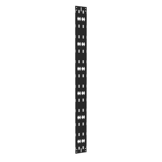 Hammond VCTPDU73 42U Vertical Cable Tray with Toolless PDU Mounting, 16-Gauge Steel, Black, 73.50" H x 6.00" W x 0.50" D.
