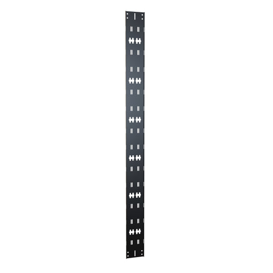 Hammond VCTPDU78 45U Vertical Cable Tray with Toolless PDU Mounting, 16-Gauge Steel, Black, 78.75" H x 6.00" W x 0.50" D.