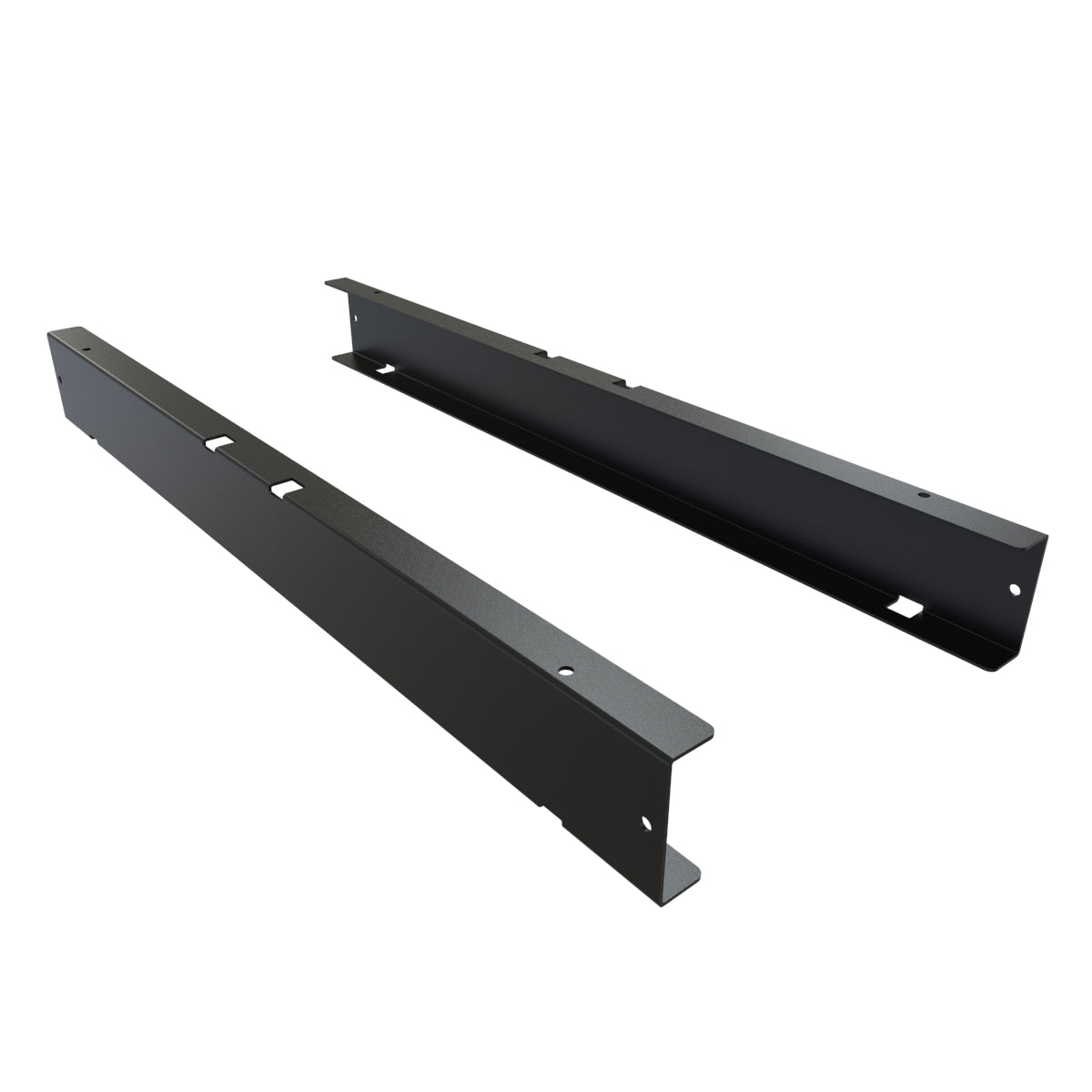 Hammond VFMB3BK VFM Riser Bracket Kit for RB-2PA, RB-2PS and DRZ4 Open Frame Racks, 14-Gauge Steel, Black, Sold as Pair.