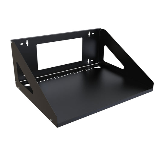 Hammond WMD18BK Wall-Mount Desk/Shelf, 16-Gauge Steel, Black, 100 lb Capacity, 10.09" H x 22.98" W x 18.00" D.